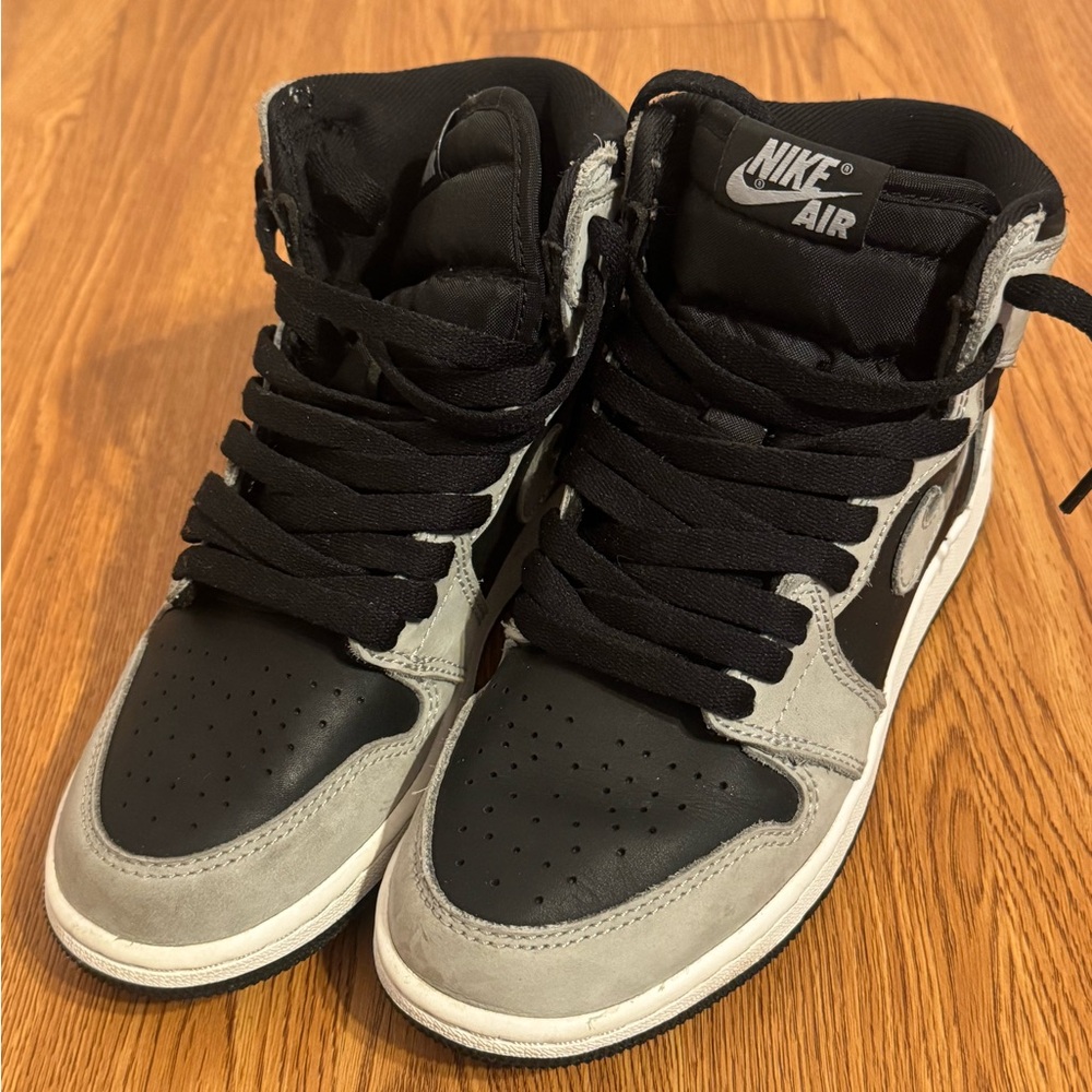 Nike Air Black and Gray High-Top Sneakers